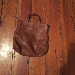 Madewell Brown Leather Tote Bag